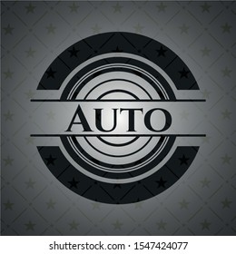 Auto dark emblem. Vector Illustration. Detailed.