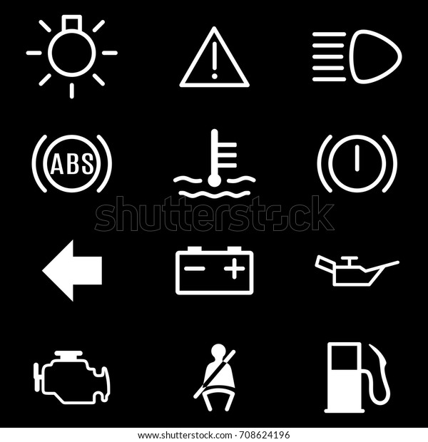 Auto Dashboard Icon Vector Stock Vector (royalty Free) 708624196 