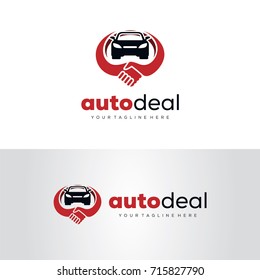 Auto Deal Logo Template Design Vector, Emblem, Design Concept, Creative Symbol, Icon