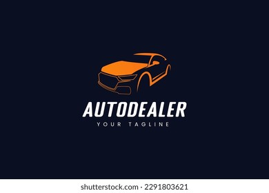 Autodealer-Logo, Vektorsymbol