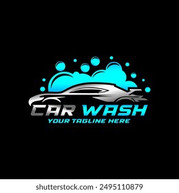 Auto detailing car wash logo. Automotive logo
