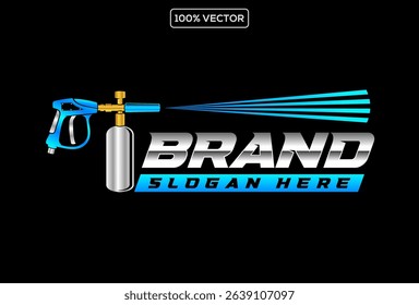 auto detailing car wash logo vector illustration template design