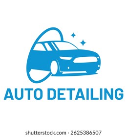 Auto Detaillierung flache minimalistische Logo-Design