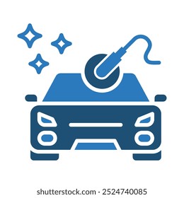 Auto Detailing icon line vector illustration