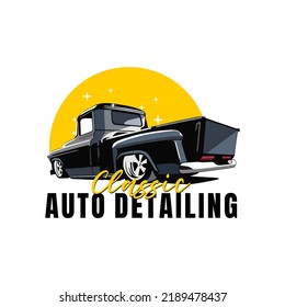 AUTO DETAILING ILLUSTRATION DESIGN VECTOR