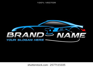 auto detailing logo, automotive logo. Sports vehicle vector illustration, sports vehicle icon