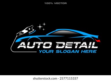 auto detailing logo, automotive logo. Sports vehicle vector illustration. auto logo