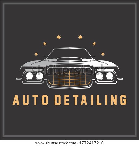 auto detailing logo for car salon or car detailing