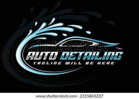 Auto detailing logo car detailing car wash clean logo auto wash logo polish logo