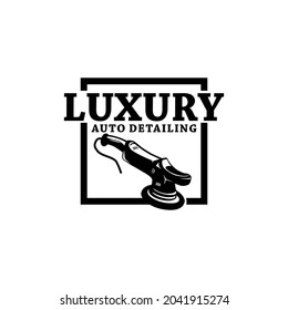 Auto Detailing Logo Design, Image, Template, Polisher, Luxury, Vector