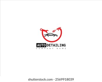 Auto detailing logo design vector illustration,