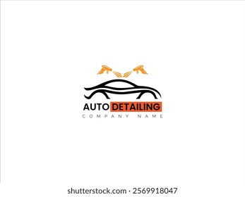 Auto detailing logo design vector illustration,