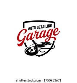 auto detailing logo polisher car vintage