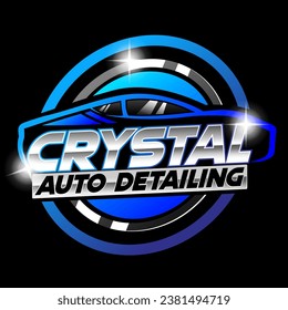Auto Detailing logo, template,  logo, icon, emblem for your company