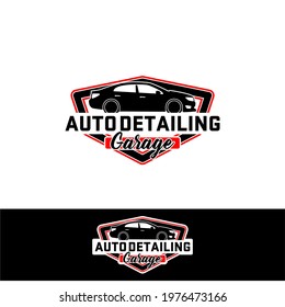 Auto Detailing Service Logo Design Template Vector
