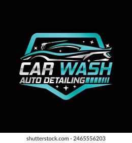 Auto detailing vector logo, Carwash spa Automotive automobile logo design template