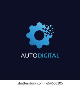 Auto Digital Logo Template Design