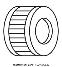 Auto engine air filter design, Transport vehicles Spart Parts Vector Icon Concept