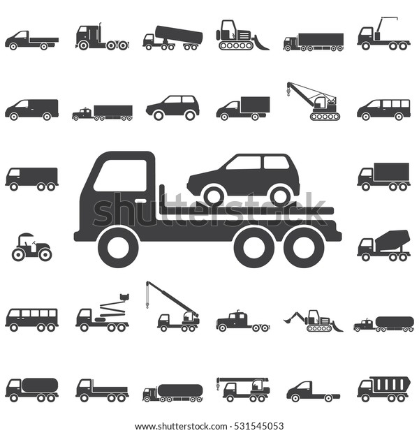 Auto Evacuated truck Icon. Transport icons\
universal set for web and\
mobile