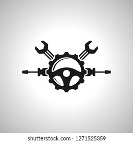 Auto Expert Service Image Symbol Icon vector