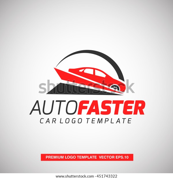 Auto Faster Logo\
Template. Vector Eps.10