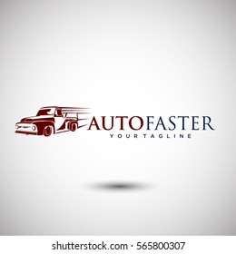 Auto Faster Logo Vector. Automotive and Transportation Logo template