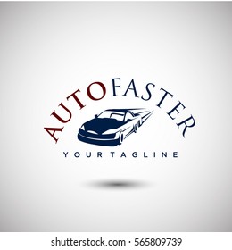 Auto Faster Logo Vector. Automotive and Transportation Logo template