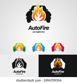 Auto Fire Logo Designs Template