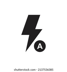 Auto flash icon design. vector illustration