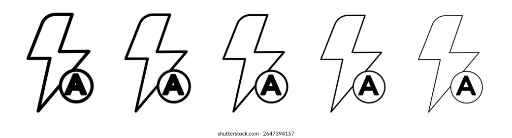 Automatischer Blitz Symbol flache Illustration Logo