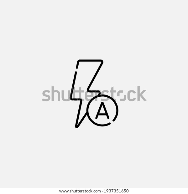 Auto flash icon sign vector,Symbol, logo\
illustration for web and\
mobile