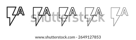 auto flash icon vector illustration isolated