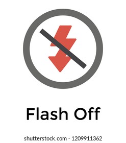 An auto flash off depicting shoot mode of a camera 