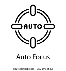 Auto Focus Vector icon stock illustration