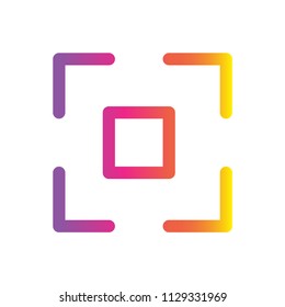 auto fokus instagram icon