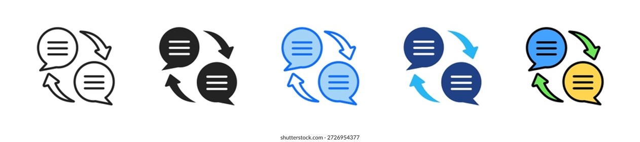 Auto Follow-Up Icon Set Multiple Style Collection