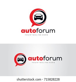 Auto Forum Logo Template Design Vector, Emblem, Design Concept, Creative Symbol, Icon