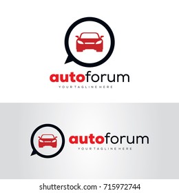 Auto Forum Logo Template Design Vector, Emblem, Design Concept, Creative Symbol, Icon