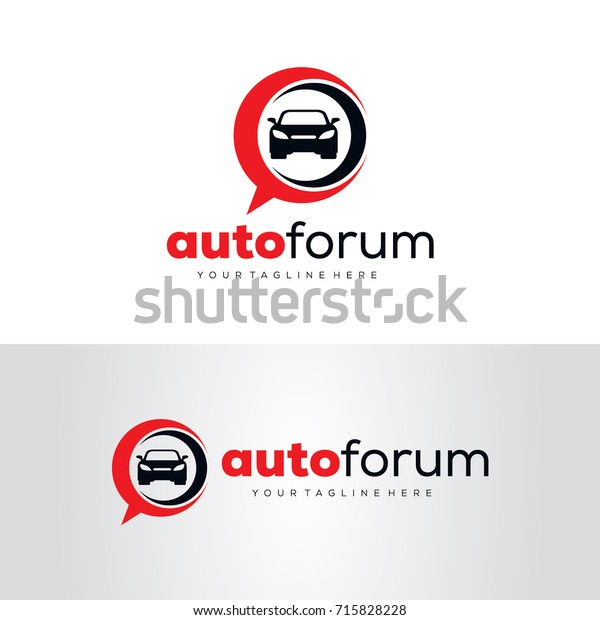 Auto Forum Logo Template Design Vector Stock Vector Royalty Free 715828228