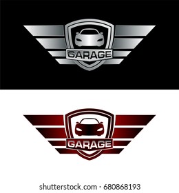 auto garage, car logo