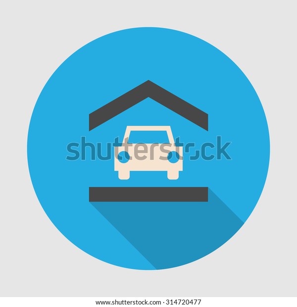 Auto Garage Icon Stock Vector Royalty Free 314720477