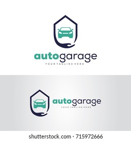 Auto Garage Logo Template Design Vector, Emblem, Design Concept, Creative Symbol, Icon