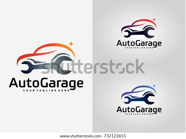 Auto Garage Logo Template Design Creative Stock Vector Royalty