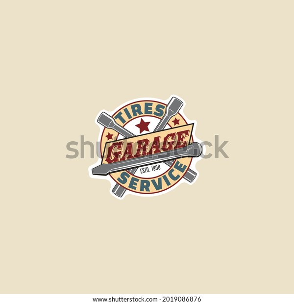 auto garage service\
vintage logo vector