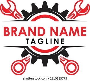 auto gear car wheel logo design