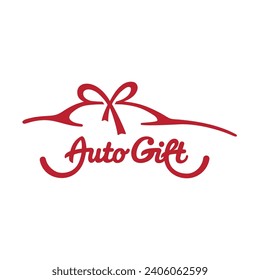 Logo de regalo automático. Vector e ilustración.