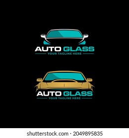 Auto Glass Car Fix Logo