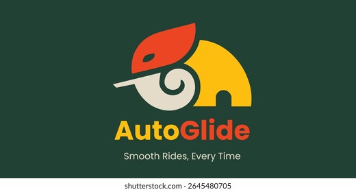 Auto Gliding Logo mit Grün und Orange