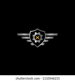 Auto Guard Letter X Icon Logo