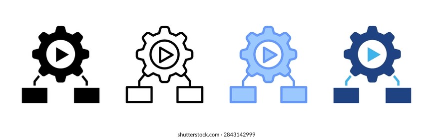 Auto Handler icon set multiple style collection